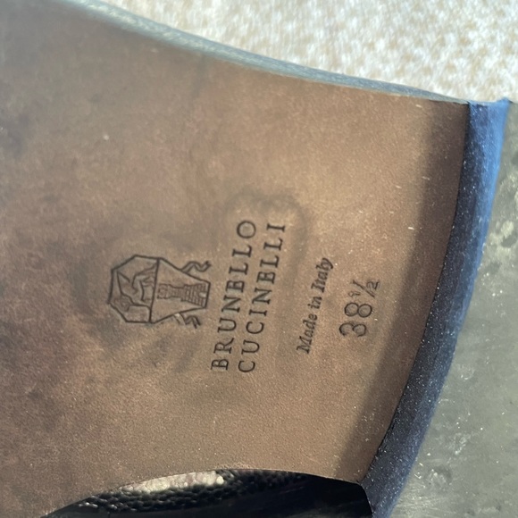 Brunello Cucinelli metallic leather boots. Size 38.5 - Picture 8 of 9